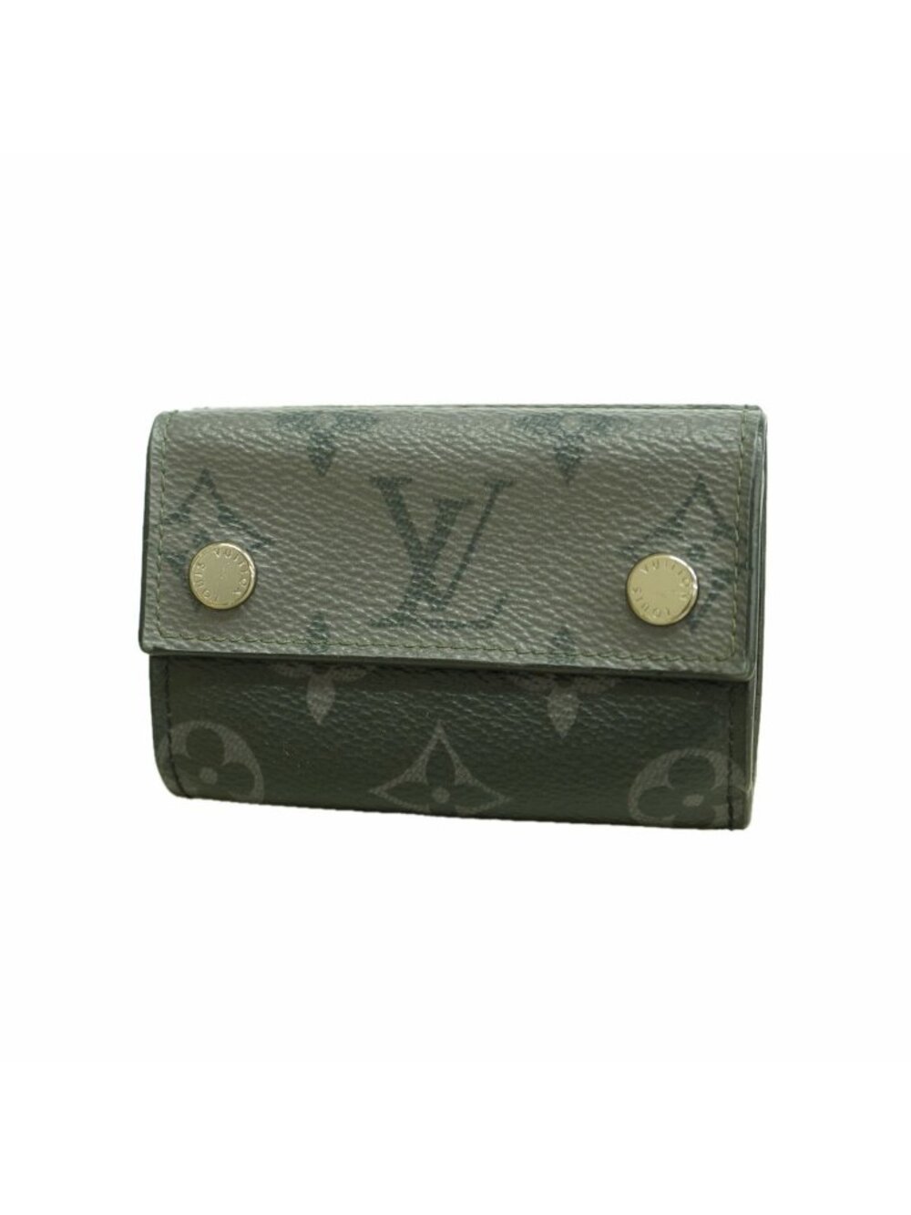Louis Vuitton Trifold Wallet Monogram Eclipse Discovery Compact Black